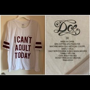 I Can’t Adult Today TShirt